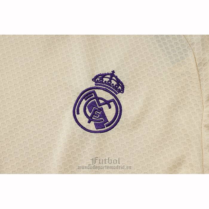 Chandal del Real Madrid Manga Corta 2025-2026 Amarillo - Pantalon Corto
